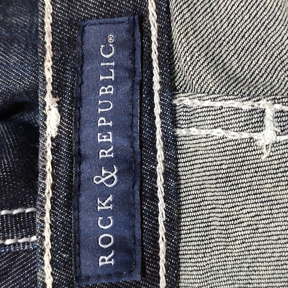Rock & Republic Natalie Dark Wash Jeans Size 12 - Picture 3 of 6